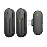 Maxbell Wireless Lapel Mic Lavalier Microphone Type C with Charging Box Professional Dual Mic
