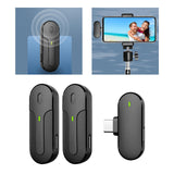 Maxbell Wireless Lapel Mic Lavalier Microphone Type C with Charging Box Professional Dual Mic