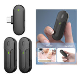 Maxbell Wireless Lapel Mic Lavalier Microphone Type C with Charging Box Professional Dual Mic