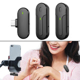 Maxbell Wireless Lapel Mic Lavalier Microphone Type C with Charging Box Professional Dual Mic