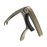 Maxbell Guitar Capo Acoustic Clip Quick Change Clamp Key for Electric Guitar Ukulele Bronze