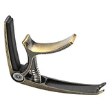 Maxbell Guitar Capo Acoustic Clip Quick Change Clamp Key for Electric Guitar Ukulele Bronze