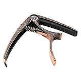 Maxbell Guitar Capo Acoustic Clip Quick Change Clamp Key for Electric Guitar Ukulele Copper