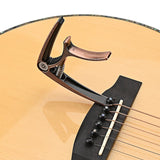 Maxbell Guitar Capo Acoustic Clip Quick Change Clamp Key for Electric Guitar Ukulele Copper