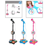 Maxbell Musical Instrument Wired Microphone Pretend Toy for Story Machine Birthday Black