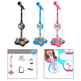 Maxbell Musical Instrument Wired Microphone Pretend Toy for Story Machine Birthday Black