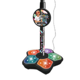 Maxbell Musical Instrument Wired Microphone Pretend Toy for Story Machine Birthday Black