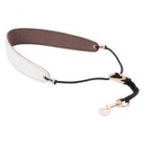 Maxbell Saxophone Neck Strap Padded Comfortable for Soprano Saxophone Bass Clarinet White