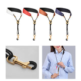 Maxbell Saxophone Neck Strap Padded Comfortable for Soprano Saxophone Bass Clarinet White