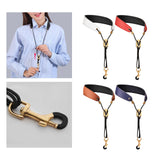 Maxbell Saxophone Neck Strap Padded Comfortable for Soprano Saxophone Bass Clarinet White