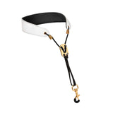 Maxbell Saxophone Neck Strap Padded Comfortable for Soprano Saxophone Bass Clarinet White