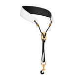 Maxbell Saxophone Neck Strap Padded Comfortable for Soprano Saxophone Bass Clarinet White