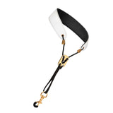 Maxbell Saxophone Neck Strap Padded Comfortable for Soprano Saxophone Bass Clarinet White