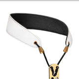 Maxbell Saxophone Neck Strap Padded Comfortable for Soprano Saxophone Bass Clarinet White