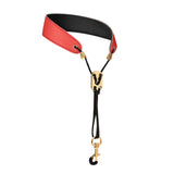 Maxbell Saxophone Neck Strap Padded Comfortable for Soprano Saxophone Bass Clarinet Red