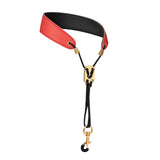 Maxbell Saxophone Neck Strap Padded Comfortable for Soprano Saxophone Bass Clarinet Red