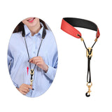 Maxbell Saxophone Neck Strap Padded Comfortable for Soprano Saxophone Bass Clarinet Red