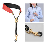 Maxbell Saxophone Neck Strap Padded Comfortable for Soprano Saxophone Bass Clarinet Red
