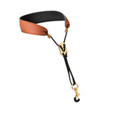 Maxbell Saxophone Neck Strap Padded Comfortable for Soprano Saxophone Bass Clarinet Brown