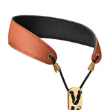 Maxbell Saxophone Neck Strap Padded Comfortable for Soprano Saxophone Bass Clarinet Brown