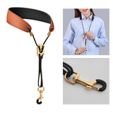 Maxbell Saxophone Neck Strap Padded Comfortable for Soprano Saxophone Bass Clarinet Brown