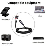 Maxbell XLR to Dual Cable HiFi Stereo for Phones Mixers Home Theater Components 1m