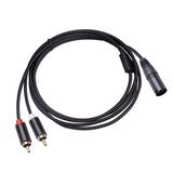 Maxbell XLR to Dual Cable HiFi Stereo for Phones Mixers Home Theater Components 1m