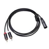 Maxbell XLR to Dual Cable HiFi Stereo for Phones Mixers Home Theater Components 1m