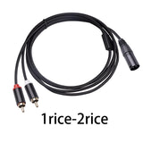Maxbell XLR to Dual Cable HiFi Stereo for Phones Mixers Home Theater Components 1m