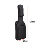 Maxbell Electric Guitar Bag Backpack Adjustable Shoulder Strap Waterproof Black