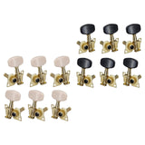 Maxbell 6x 3L3R Guitar Tuner Pegs Open Machine Heads for Acoustic Electric Guitar White