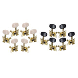 Maxbell 6x 3L3R Guitar Tuner Pegs Open Machine Heads for Acoustic Electric Guitar White