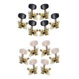 Maxbell 6x 3L3R Guitar Tuner Pegs Open Machine Heads for Acoustic Electric Guitar White