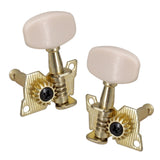 Maxbell 6x 3L3R Guitar Tuner Pegs Open Machine Heads for Acoustic Electric Guitar White