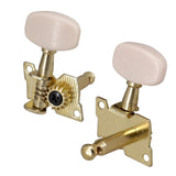 Maxbell 6x 3L3R Guitar Tuner Pegs Open Machine Heads for Acoustic Electric Guitar White