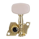 Maxbell 6x 3L3R Guitar Tuner Pegs Open Machine Heads for Acoustic Electric Guitar White