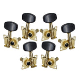 Maxbell 6x 3L3R Guitar Tuner Pegs Open Machine Heads for Acoustic Electric Guitar Black