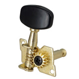 Maxbell 6x 3L3R Guitar Tuner Pegs Open Machine Heads for Acoustic Electric Guitar Black
