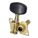 Maxbell 6x 3L3R Guitar Tuner Pegs Open Machine Heads for Acoustic Electric Guitar Black