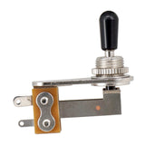 Maxbell Right Angle Toggle Switch 3 Way Switch Electric Guitar  Black and Silver