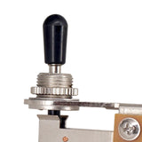 Maxbell Right Angle Toggle Switch 3 Way Switch Electric Guitar  Black and Silver