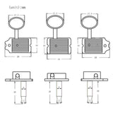 Maxbell Guitar Tuning Locking Tuners Replacement Headstocks Accessories gold