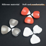 Maxbell 3Pcs Guitar Picks Thumb Finger Picks 0.6/0.96/1.2mm for Bass Acoustic Guitar Gray