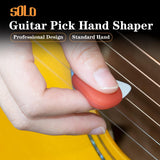Maxbell 3Pcs Guitar Picks Thumb Finger Picks 0.6/0.96/1.2mm for Bass Acoustic Guitar Gray