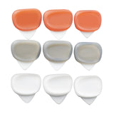 Maxbell 3Pcs Guitar Picks Thumb Finger Picks 0.6/0.96/1.2mm for Bass Acoustic Guitar Gray