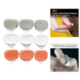 Maxbell 3Pcs Guitar Picks Thumb Finger Picks 0.6/0.96/1.2mm for Bass Acoustic Guitar Gray