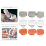 Maxbell 3Pcs Guitar Picks Thumb Finger Picks 0.6/0.96/1.2mm for Bass Acoustic Guitar Gray