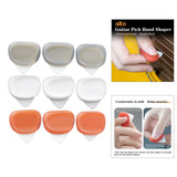 Maxbell 3Pcs Guitar Picks Thumb Finger Picks 0.6/0.96/1.2mm for Bass Acoustic Guitar Gray