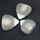Maxbell 3Pcs Guitar Picks Thumb Finger Picks 0.6/0.96/1.2mm for Bass Acoustic Guitar Gray
