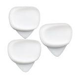 Maxbell 3Pcs Guitar Picks Thumb Finger Picks 0.6/0.96/1.2mm for Bass Acoustic Guitar White